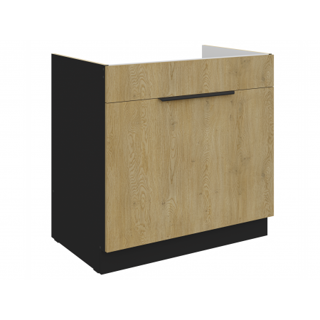 Szafka pod zlew 80 cm z szufladą na kosze premium box CREMA 80 D 1S BB